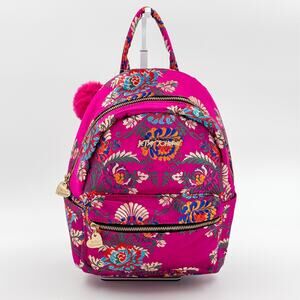 Betsey Johnson Shanghai Surprise Satin Chinoiserie Backpack Fuchsia BJ71305F-FUS